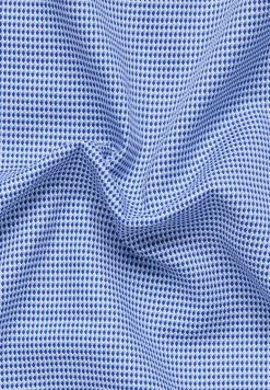Hemd Panama Kurzarm blau