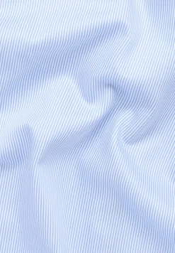 Hemd Satingewebe Langarm hellblau