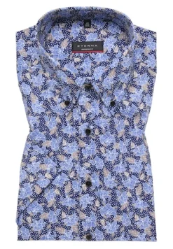 Hemd Twill Kurzarm blau