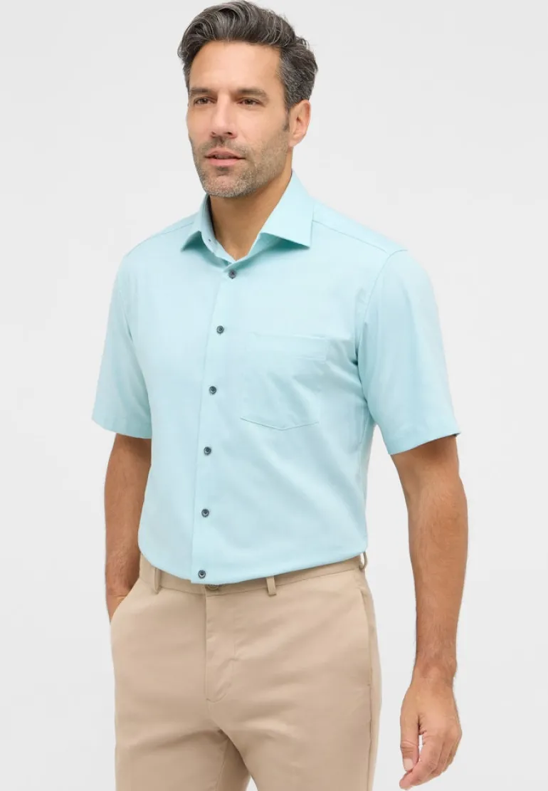 Hemd Twill Kurzarm mint