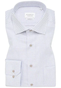 Hemd Twill Langarm blau