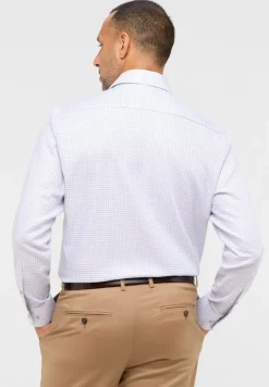 Hemd Twill Langarm blau