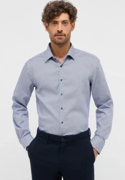 Hemd Twill Langarm blau