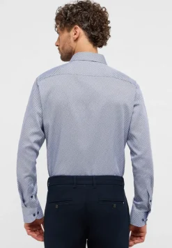 Hemd Twill Langarm blau