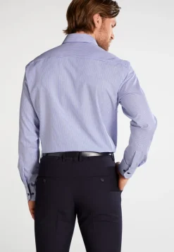 Hemd Twill Langarm blau