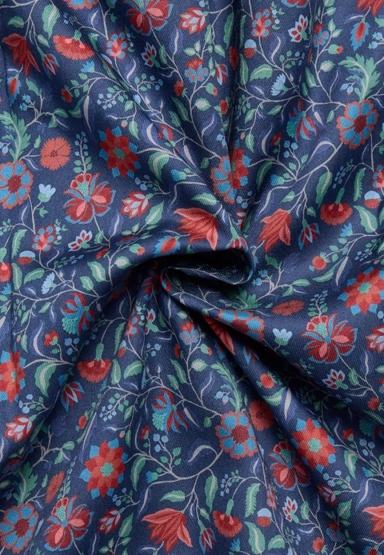 Hemd Twill Langarm dunkelblau