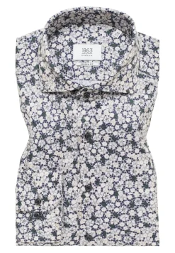 Hemd Twill Langarm grau