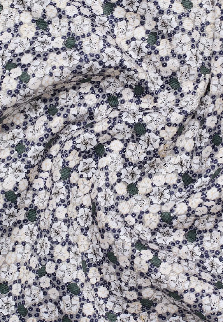 Hemd Twill Langarm grau