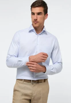 Hemd Twill Langarm hellblau