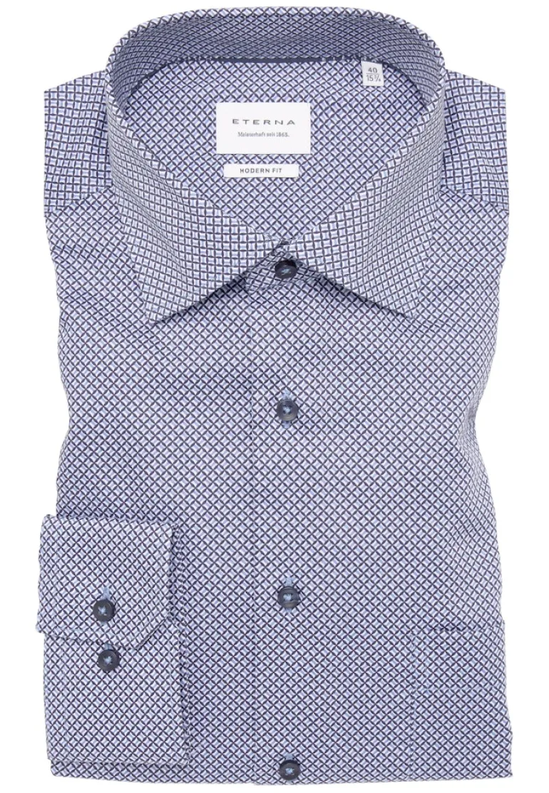 Hemd Twill Langarm hellblau