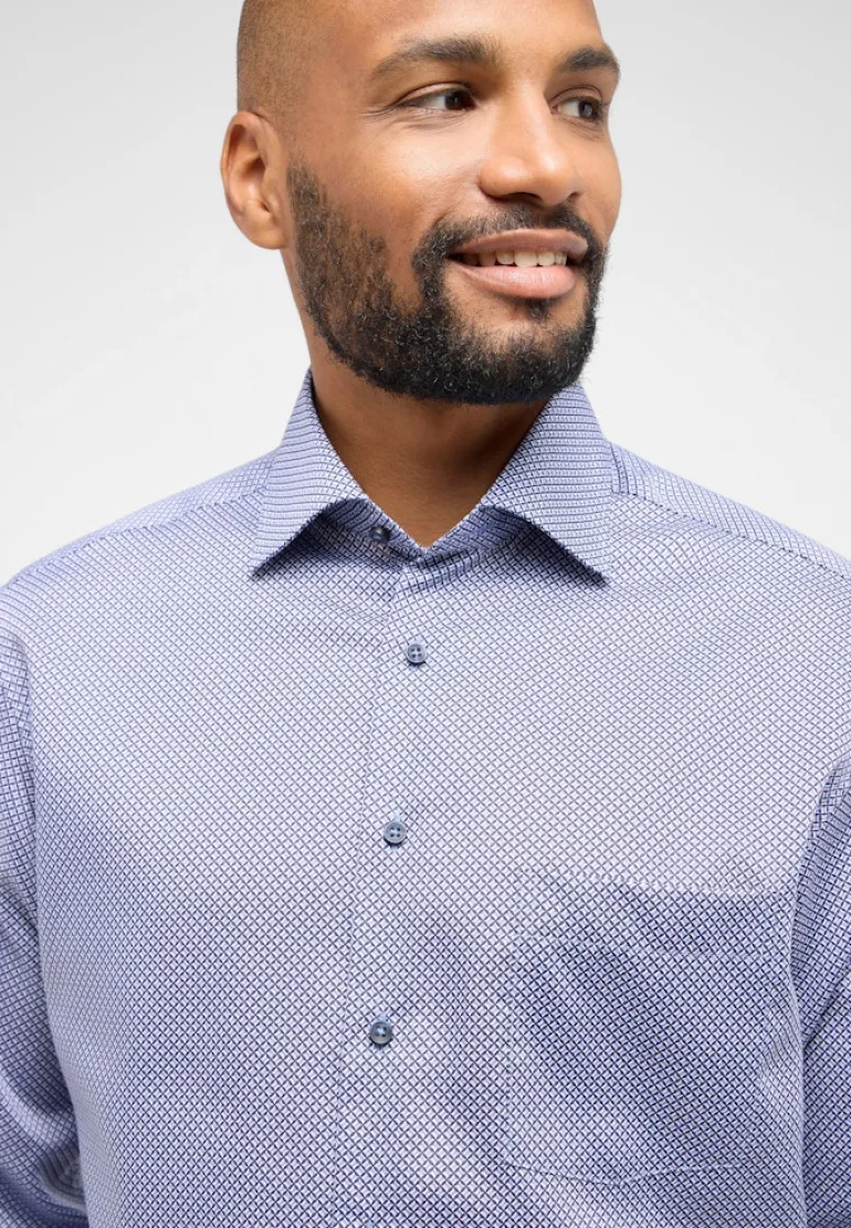 Hemd Twill Langarm hellblau