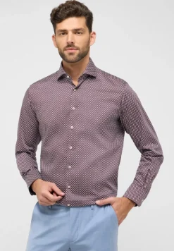 Hemd Twill Langarm rot
