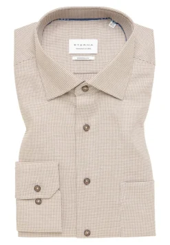 Hemd Twill Langarm sand