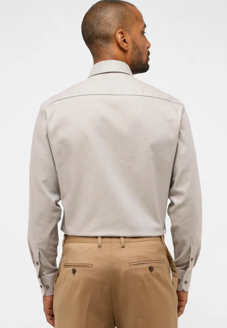 Hemd Twill Langarm sand