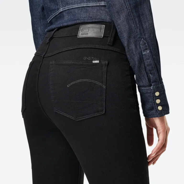 3301 High Skinny Wmn pitch black