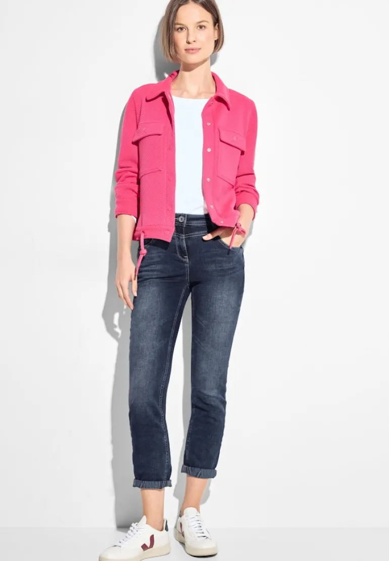 High Waist Jeans mid blue used wash