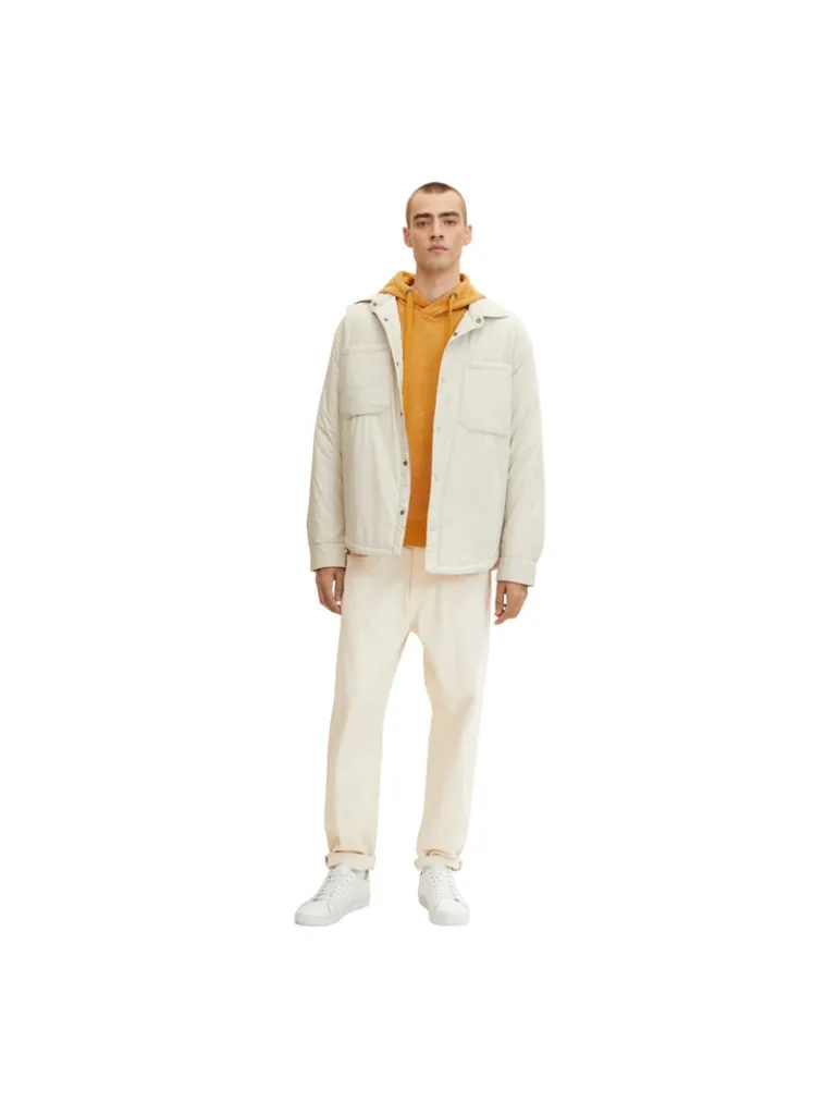 Hoodie mit feinen Streifen flame brown injected stripe