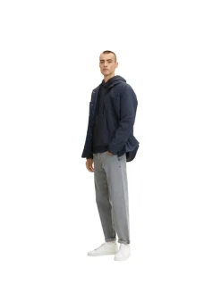 Hoodie mit feinen Streifen navy offwhite inject stripe
