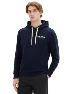 Hoodie mit Logo Print sky captain blue