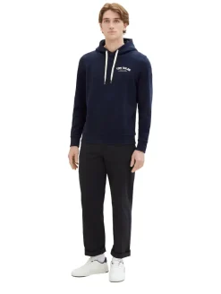 Hoodie mit Logo Print sky captain blue