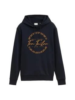 Hoodie mit Logo Print sky captain blue