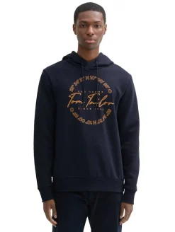 Hoodie mit Logo Print sky captain blue