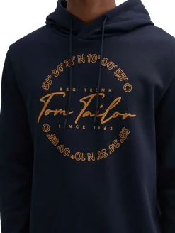 Hoodie mit Logo Print sky captain blue