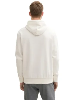 Hoodie mit Logo Print soft vanilla melange