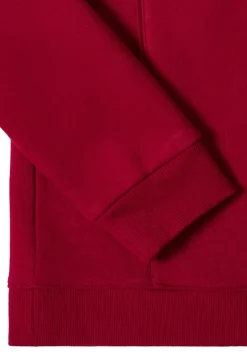 Hoodie mit Stickerei beaujolais red