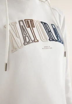 Hoodie mit Wording vanilla white