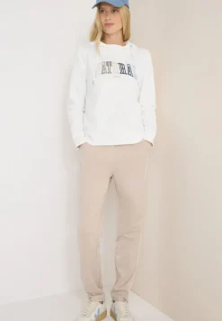 Hoodie mit Wording vanilla white