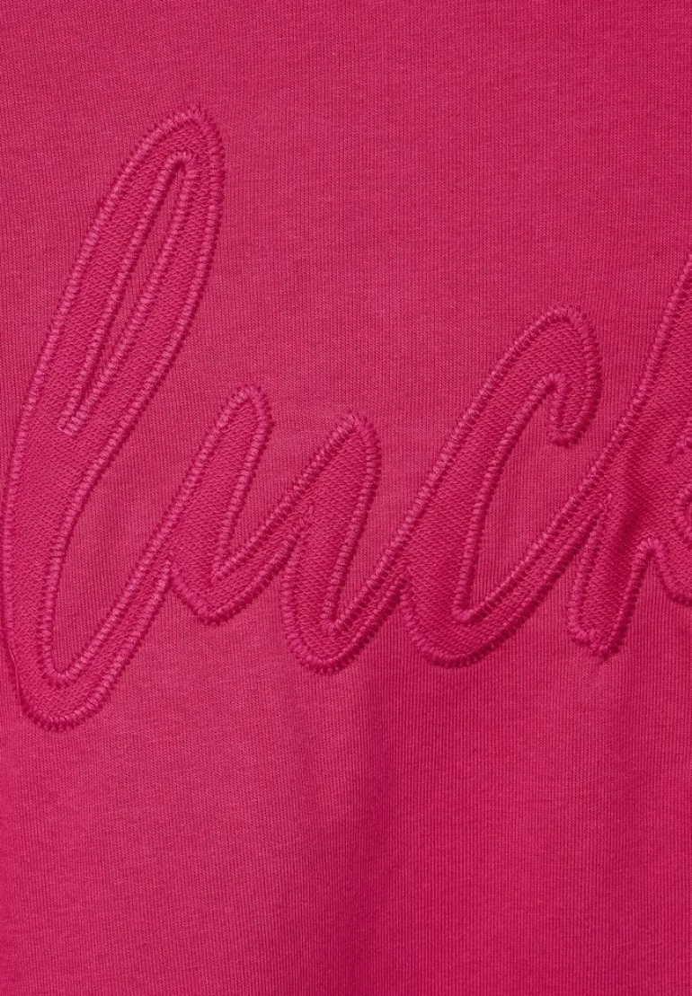 Hoodie Shirt mit Wording cosy coral