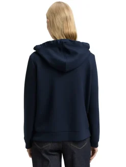 Hoodie Sweatjacke aus Scuba sky captain blue
