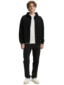 Hoodie Sweatjacke mit Logo-Print black
