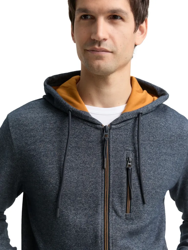 Hoodie Sweatjacke navy fine yd stripe
