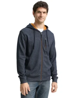 Hoodie Sweatjacke navy fine yd stripe