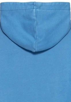 Hoodie Sweatkleid aus Organic Cotton aqua blue