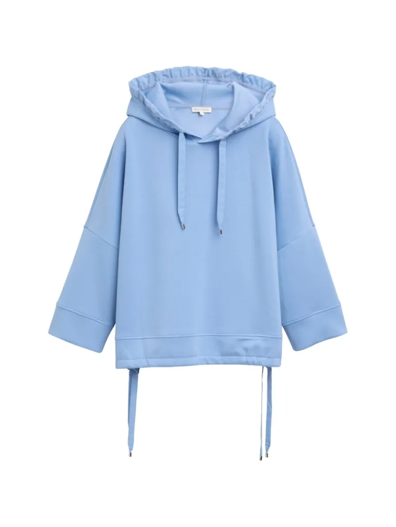 Hoodie Sweatshirt aus Scuba flawless blue