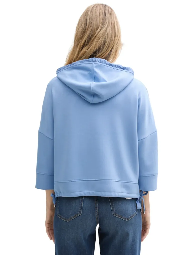 Hoodie Sweatshirt aus Scuba flawless blue