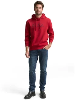 Hoodie Sweatshirt mit Logo-Print coach red