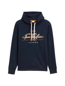 Hoodie Sweatshirt mit Logo-Print sky captain blue