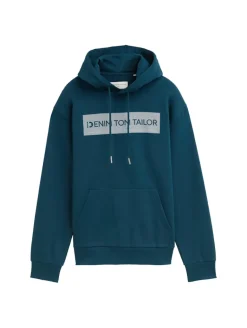 Hoodie Sweatshirt mit Print deep pond green