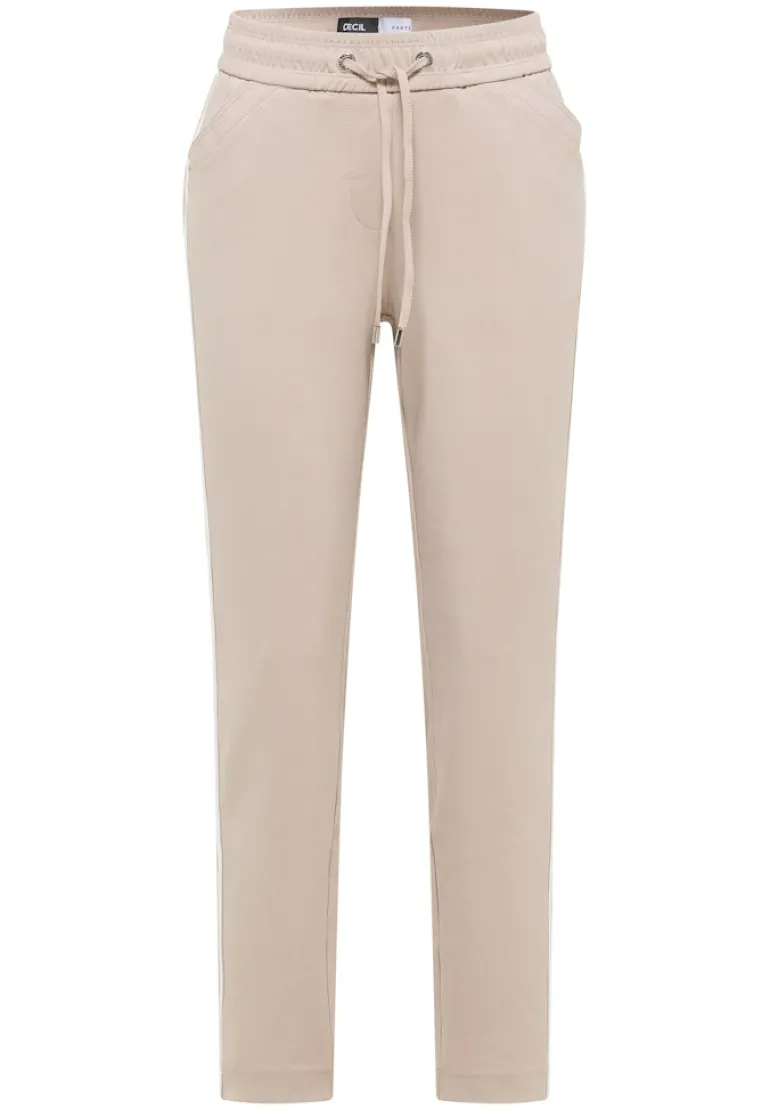 Hose mit Gallonstreifen light sandalwood beige