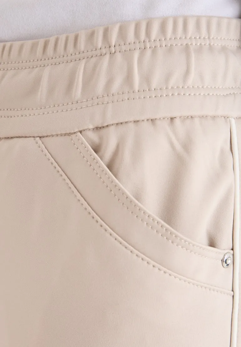 Hose mit Gallonstreifen light sandalwood beige