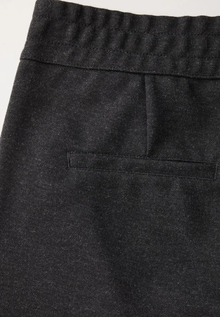 Hose mit Glitzer-Details flint grey melange