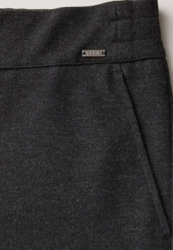 Hose mit Glitzer-Details flint grey melange