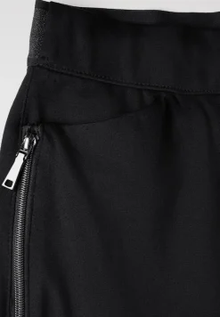 Hose mit Zipper Details black