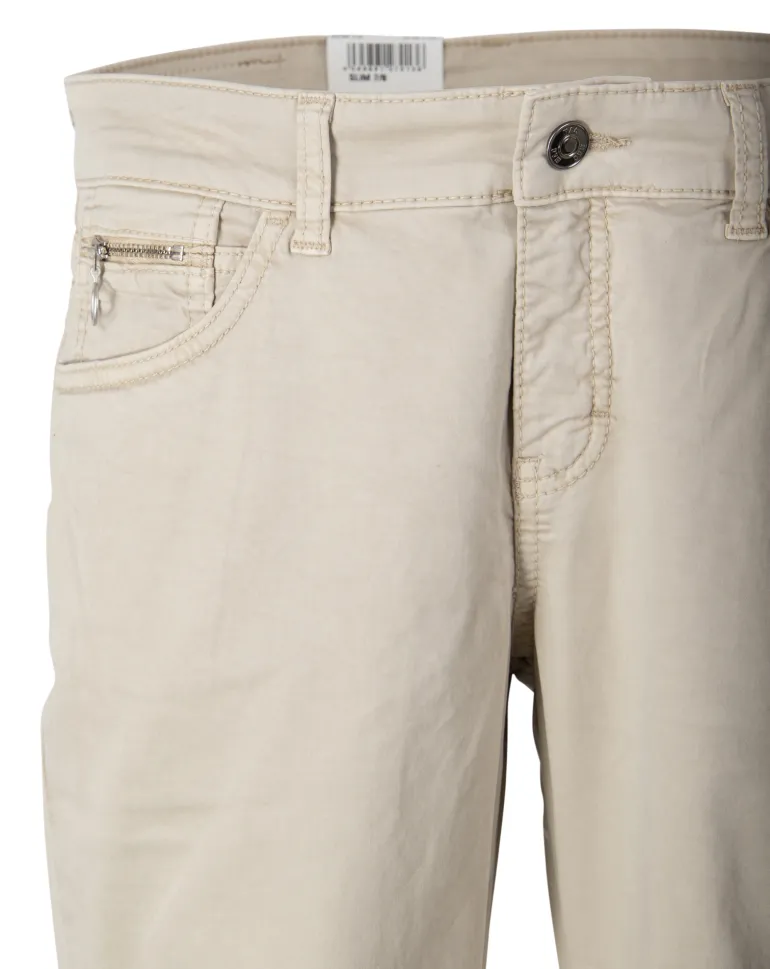 Hose Slim Fit 7/8 beige