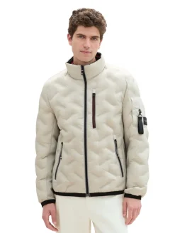 Hybrid Jacke mit Kapuze beige alfalfa