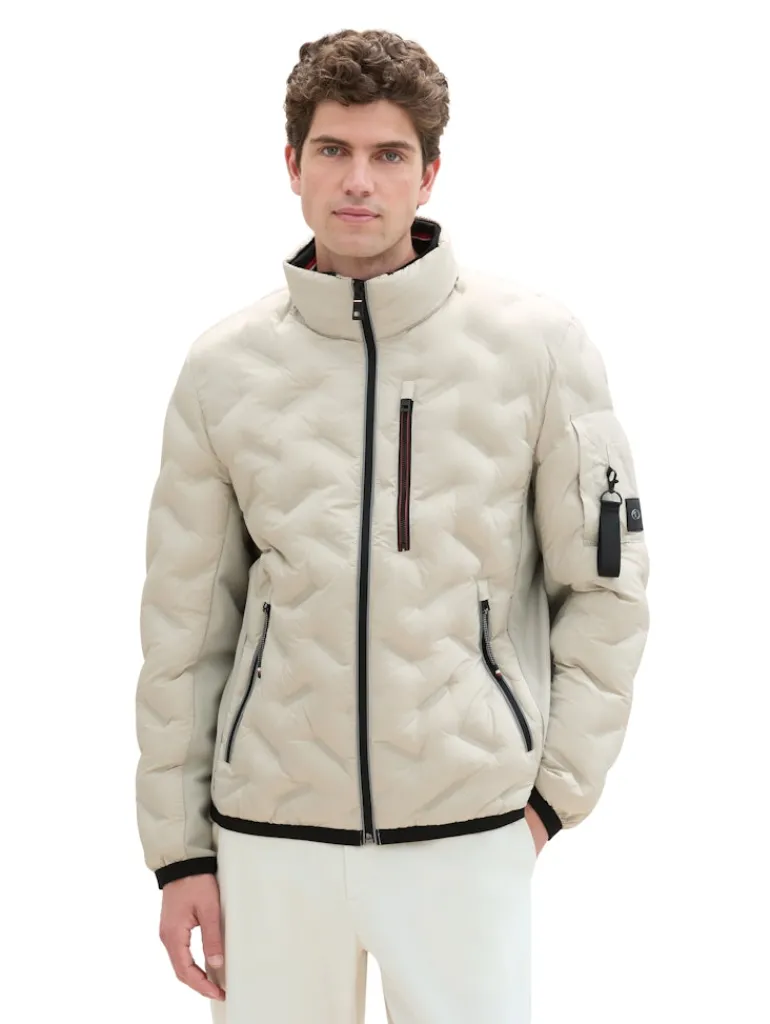 Hybrid Jacke mit Kapuze beige alfalfa